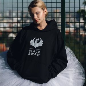 black swan brand ballet hoodie